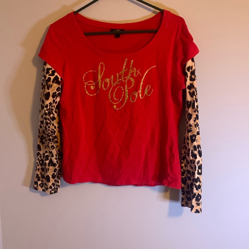 South Pole Leapord Print Long Sleeve